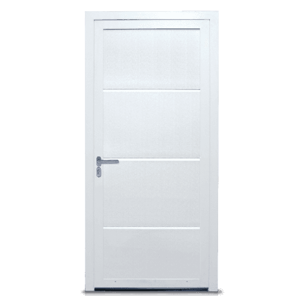 side entrance door Style in traffic white