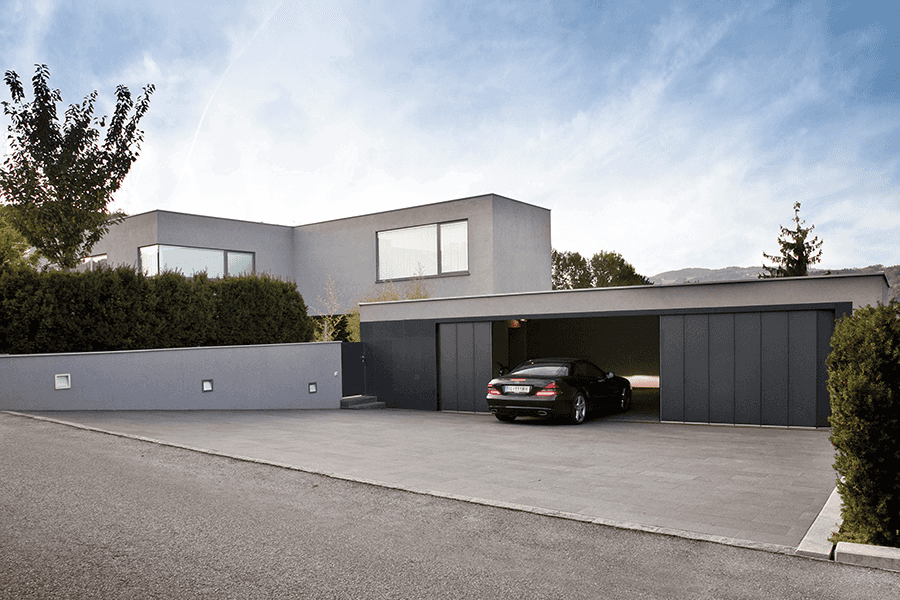 side sectional door Style in anthracite