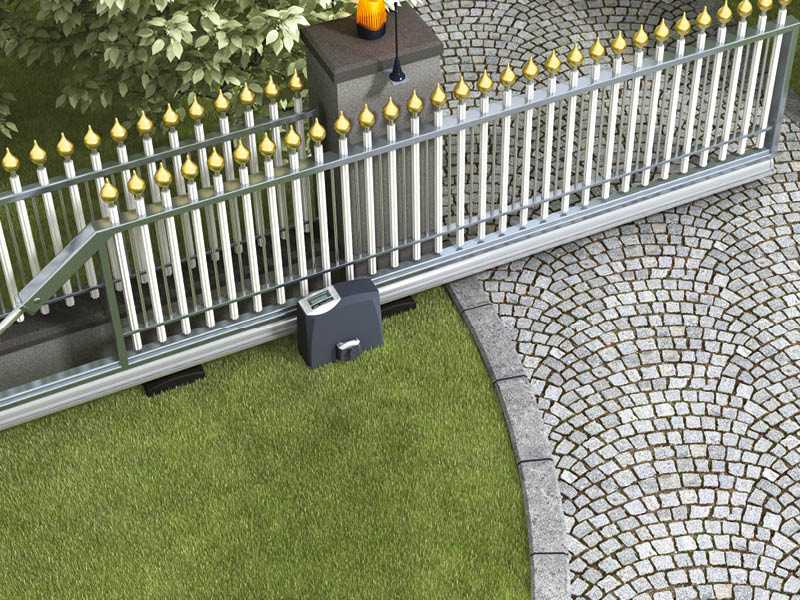 EVO sliding gate operator in use